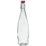 Glass Borgonovo Bottle Indro 1000 With Red Lid