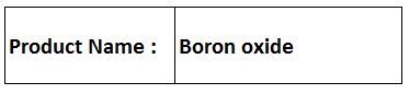 Boron oxideA 