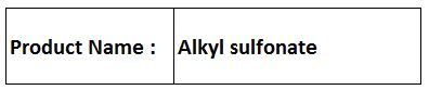 Sulfonates