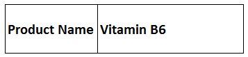 Vitamin B6
