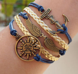 Leather Ladies &Mens Bracelate