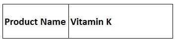 विटामिन K