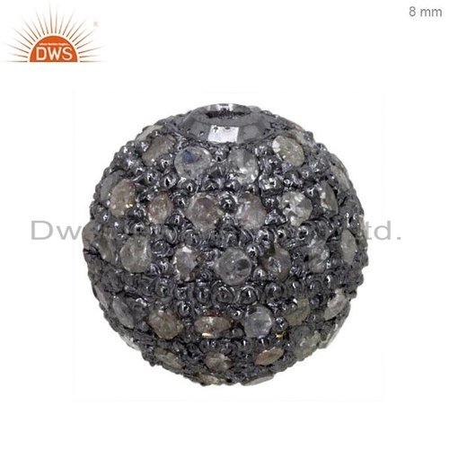 Pave Set Diamond Beads Jewelry Finding