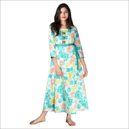 Ladies Casual Kurtis Decoration Material: Paint