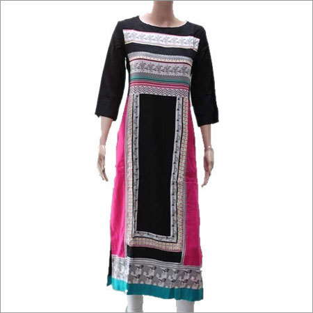 Ladies Rayon Kurti Decoration Material: Cloths