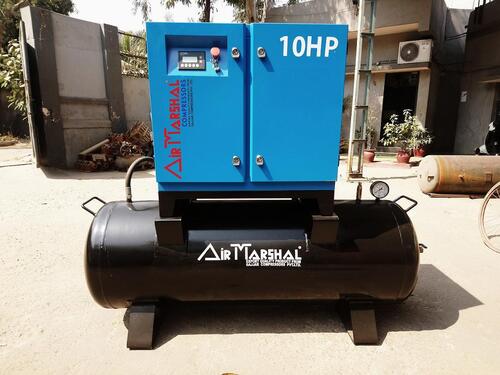 Tank Mounted Screw Compressor