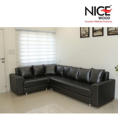 B-Leather Sofa Set By NICEWOOD FURNITURE LLP