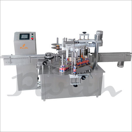 Double Side Flat bottle Sticker Labeling Machine.