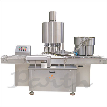 Eight Head Pick & Place Type Screw Capping Machine.