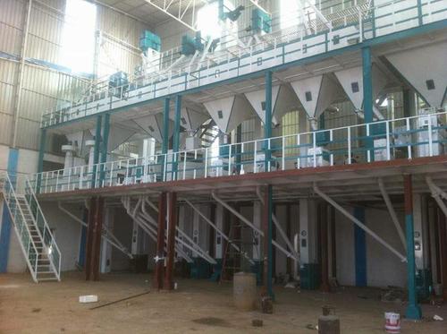 Rice Mill Machinery Plant - Metal, Automatic Grade | Computerized Operation, Fully Automatic Features