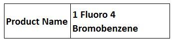 1 Fluoro 4 Bromobenzene