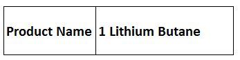 1 Lithium Butane