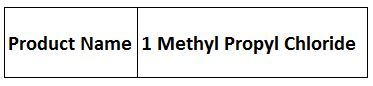 1 Methyl Propyl Chloride
