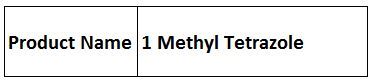 1 Methyl Tetrazole - White Crystalline Solid 98% Purity | Water Soluble High Purity Versatile Reagent