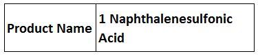 1 Naphthalenesulfonic Acid