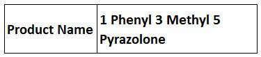 1 Phenyl 3 Methyl 5 Pyrazolone