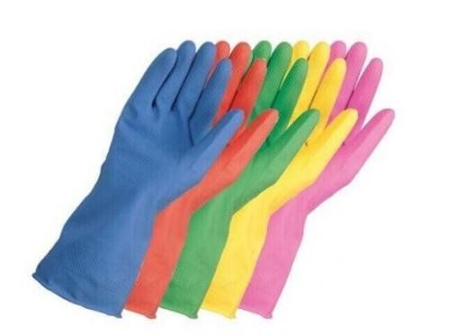 Yellow And Blue Hand Gloves