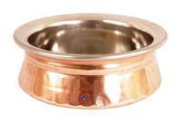 Round Handmade High Quality Steel Copper Sauce Pot Bowl