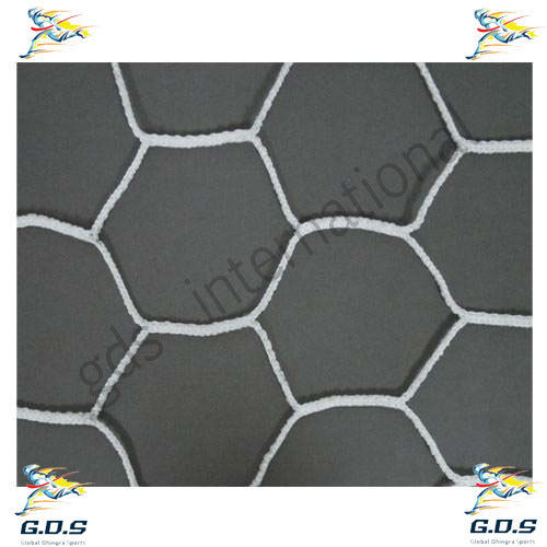 White Soccer Net - Hexa Knotless