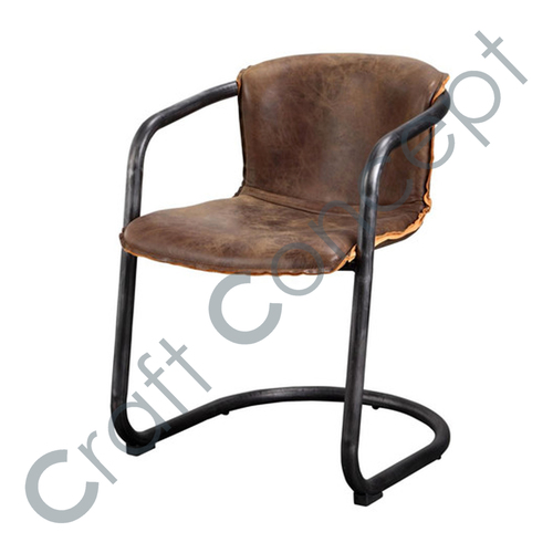 Brown Leather Arm Chair No Assembly Required