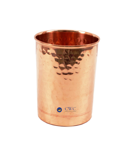 3.5." X 2.5" Traditional Handmade Pure Copper Glass Cup