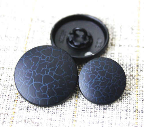 Black Metal Suit Button