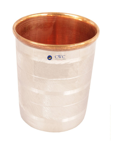 Steel Copper Glass Tumbler, 250 Ml