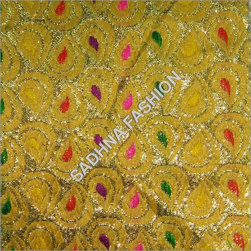 Rasal Net Fabric - Embroidered Net Material | Ideal for Garment Design & Elegant Apparel Creation