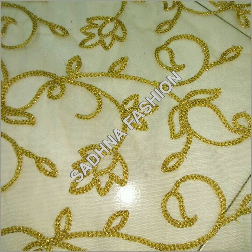Embroidered Net Fabric - Net Material, Embroidered Texture, Ideal for Garments | Versatile Fashion Fabric for Elegant Design