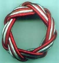 Red White Napkin Ring Design: Modern