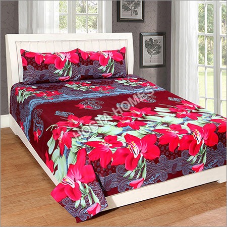 Floral Print Bed Sheet