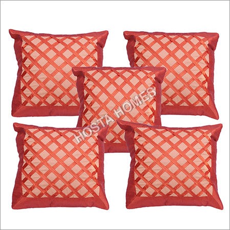 Red Designer Leather Cushion Covers