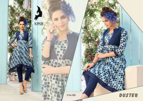 Blue Printed Kurtis