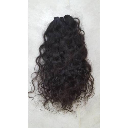 Natural Black Machine Weft Water Wave Hair