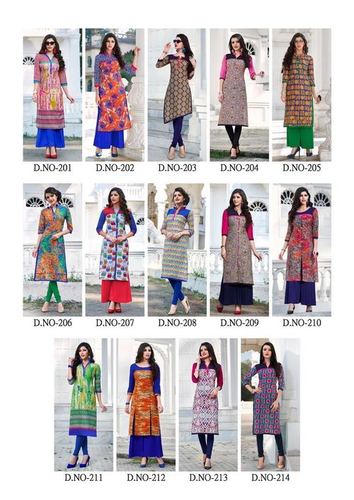 Multicolor Cotton Kurtis
