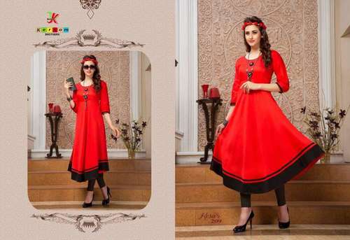 Red Treditional Kurtis