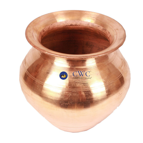 4.1" X 5.0" Handmade 100% Pure Copper Pot Volume 800 Ml