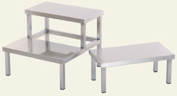 Foot Step - Stainless Steel, 50 x 40 x 46 cm | Lightweight for Hospitals, Clinical Use, 3-5 kg