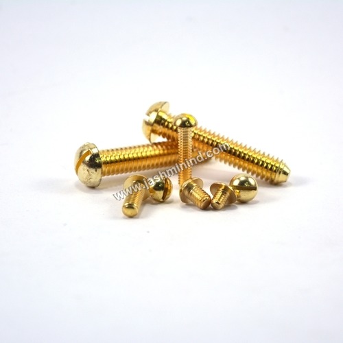 Brass Oval Head Slotted Screws