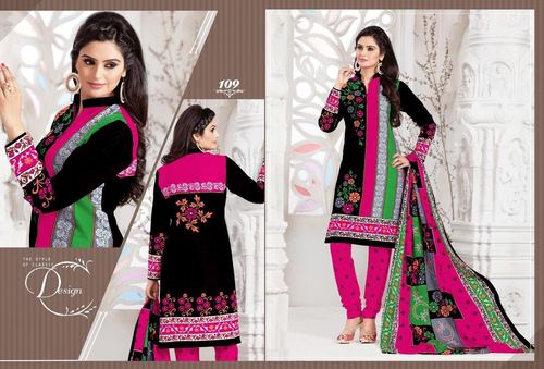Cotton Printed Suits Materials Jetpur