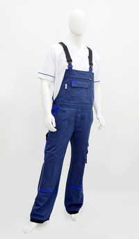 Cotton Bi-colour Bib Trouser