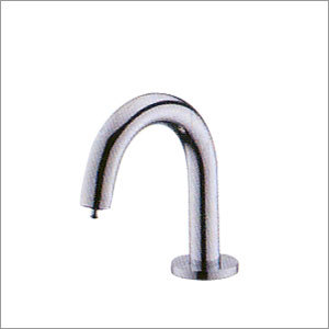 Tip Touch Basin Faucet (Cold Only) - Stainless Steel, 180x120x80 mm, Chrome | Touchless Operation, Water Saving, Hygienic Design