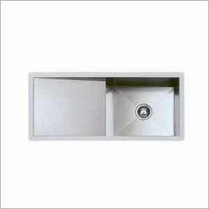 Cabinet 60-120 Quadra - Stainless Steel 60x120 cm, 3.5 Inch Drainage | Double Basin, Water Resistant, Satin Finish