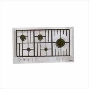 FL Series Steel Worktops - Steel 75x50cm White, Four Burners | Durable, Heat Resistant, Easy Cleaning