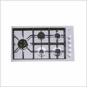 S4000 Series Model Weldable Into St. Steel Worktops - Stainless Steel, 75x50cm, 10kW | Five Burners, Weldable, Easy Cleaning, Efficient Gas