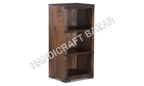 wooden bookshelves