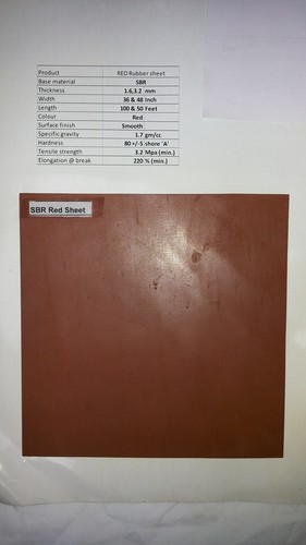 SBR Red Rubber Sheets