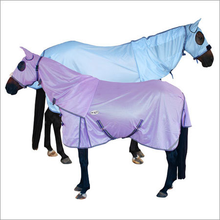 Horse Mesh Rugs With Hood - Strong Mesh Fabric, High Neck Design & Light Ear Covers | UV-Protecting, Breathable, Custom Colors & Patterns