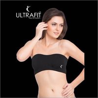 Tube Bra - Cotton Fabric, All Sizes, Black Color | Elegant Strapless Design, Light Support, Easy Care