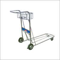 Easy To Operate Airport Luggage Trolley